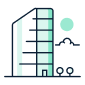 Mortgage financing icon illustration