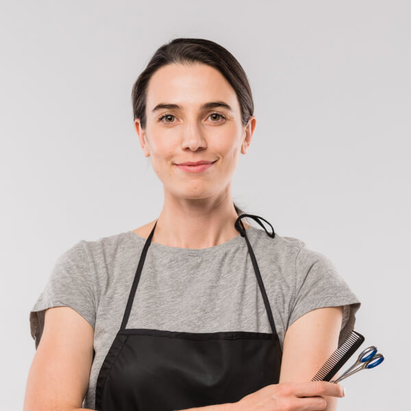 Pastry chef working in a bakery kitchen